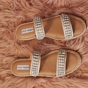 Steve Madden rhinestone sandals